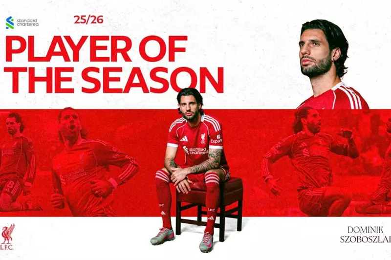 ليس صلاح.. سوبوسلاي لاعب الموسم في ليفربول